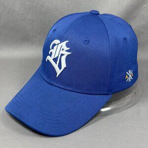 Gothic B Strap Back Hat Cap Blue Baseball Golfer Adjustable Goth Athletic Mens